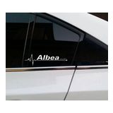 Albea Yan Cam Sticker Oto Kapı Çıkartma Tuning oto 20 cm x 7 cm yazı 117