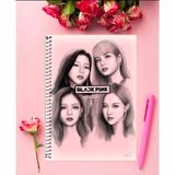Albeni-A4-01-Ck Pink Defter 1 Adet Özel Tasarım A4 Boyutu Telli Kareli Defter 21X29 cm