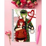 Albeni-A4-01-Ck Rock Shooter Anime Defter 1 Adet Özel Tasarım A4 Boyutu 21X29 cm Telli Kareli