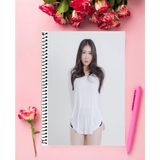 Albeni-A4-01-Ze Kpop Defter 1 Adet Özel Tasarım A4 Boyutu 21X29 cm Telli Kareli defter