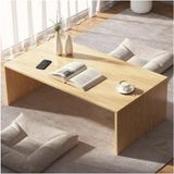 alberas Wİld Wood Orta Sehpa ham görünüm ahşap şeffaf vernik su geçirmez 30mm Kalınlık 100x50 cm