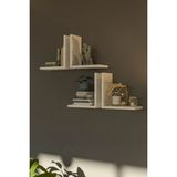 Alberas Wood Wall Shelf Duvar Rafı Kitaplık Dekor Ahşap - model2