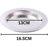 Albergio Alüminyum Künefe Tabağı 13 cm Iç Çap 16,5 cm Dış Çap 2,5 cm Künefe Tepsisi Tek K