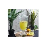 Albergio Cam Şerbetlik Lüks 3 Litre Kokteyl Limonata Meşrubat Sebil