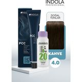 Alberobello Oksidan+Indola Pcc Saç Boyası 60 Ml. (1'er Adet) - 4.0 Kahve