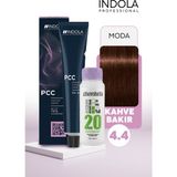 Alberobello Oksidan+Indola Pcc Saç Boyası 60 Ml. (1'er Adet) - 4.4 Kahve Bakır