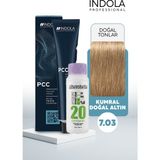 Alberobello Oksidan+Indola Pcc Saç Boyası 60 Ml. (1'er Adet) - 7.03 Kumral Doğal Altın
