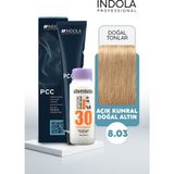 Alberobello Oksidan+Indola Pcc Saç Boyası 60 Ml. (1'er Adet) - 8.03 Açık Kumral Doğal Altın