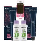 Alberobello Oksidan+Indola Pcc Saç Boyası 60 Ml. (2'şer Adet) - 6.18 Küllü Koyu Kumral Çikolata