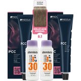 Alberobello Oksidan+Indola Pcc Saç Boyası 60 Ml. (2'şer Adet) - 8.1 Küllü Açık Kumral