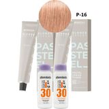Alberobello Oksidan+Indola Pcc Saç Boyası 60 Ml. (2'şer Adet) - P.16 Küllü Kızıl