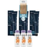 Alberobello Oksidan+Indola Pcc Saç Boyası 60 Ml. (3'er Adet) - 8.0 Açık Kumral