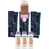 Alberobello Oksidan+Indola Pcc Saç Boyası 60 Ml. (3'er Adet) - 8.32 Açık Kumral Altın İnci