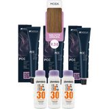 Alberobello Oksidan+Indola Pcc Saç Boyası 60 Ml. (3'er Adet) - 9.38 Sarı Altın Çikolata