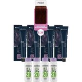 Alberobello Oksidan+Indola Pcc Saç Boyası 60 Ml. (4'er Adet) - 5.35 Açık Kahve Altın Mahagoni