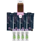 Alberobello Oksidan+Indola Pcc Saç Boyası 60 Ml. (4'er Adet) - 6.35 Koyu Kumral Altın Mahagoni
