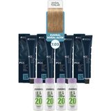 Alberobello Oksidan+Indola Pcc Saç Boyası 60 Ml. (4'er Adet) - 7.03 Kumral Doğal Altın