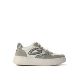 Alberto Guardiani Beyaz-Gri Kadın Deri - Kumaş Sneaker G03G100030
