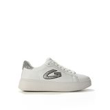 Alberto Guardiani Beyaz - Gümüş Kadın Deri Sneaker G03G100018
