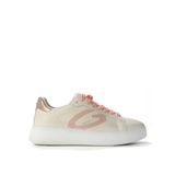 Alberto Guardiani Kadın Deri Sneaker, Bej - Pembe, 38, G03G100028