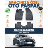 Alberto Rossi Alberto Rossı Fiat Egea Sedan 2015+ 3D Havuzlu Paspas - Siyah