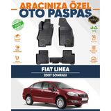 Alberto Rossi Alberto Rossı Fiat Linea 2007+ 3D Havuzlu Paspas - Siyah