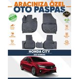 Alberto Rossi Alberto Rossı Honda City 2021+ 3D Havuzlu Paspas - Siyah