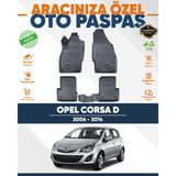 Alberto Rossi Alberto Rossı Opel Corsa D 2006+2014 3D Havuzlu Paspas - Siyah