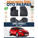 Alberto Rossi Alberto Rossı Opel Corsa E 2014+2019 3D Havuzlu Paspas - Siyah
