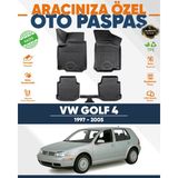 Alberto Rossi Alberto Rossı Volkswagen Golf 4 1997+2005 3D Havuzlu Paspas - Siyah
