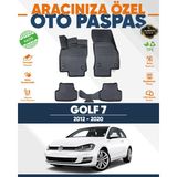 Alberto Rossi Alberto Rossı Volkswagen Golf 7 2012+2020 3D Havuzlu Paspas - Siyah
