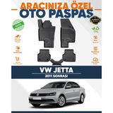 Alberto Rossi Alberto Rossı Volkswagen Jetta 2011+ 3D Havuzlu Paspas - Siyah