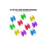 Albertos Ev Tipi Aile Dikiş Makinesi Renkli Plastik Geniş Masura 10'lu Set