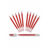 ALBERTOS Isı ve Buhar ile Silinen Kumaş İşaretleme Kalem Seti 10 Adet Kalem İçi ve 1 Adet Kalem Kırmızı 2.50 ml
