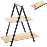 Albetto 2 Katlı Bambu Stant, Baharat Stantı, Çok Amaçlı Mutfak Rafı bmb27