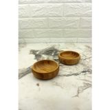 Albetto 2 li Bambu Çerezlik Kase 9,5cm*3cm