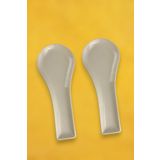 ALBETTO 2 li Seramik Tezgah Üstü Kirli Kaşıklık Büyük Boy 27*11cm
