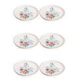 ALBETTO 6 Lı Seramik Pasta Tabak Amazon Dekor Pasta Tabağı 20cm