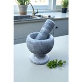 Albetto Gri Yekpare Havan, Mermer Havan, Gerçek Mermer Oyma Havan