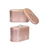 Albetto Paslanmaz Metal Ekmeklik , Ekmek Kutusu Rose 11 Lt