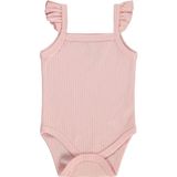 Albimini Askılı Fırfırlı 0-18 Ay Çıtçıtlı Badi - Pembe - Pembe - 12 - 18 Ay