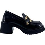 Albini 26101012R Rugan Deri Kadın Topuklu Loafer