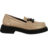 Albini 2610953 Hakiki Deri Kadın Loafer Ayakkabı - Bej - 38
