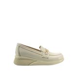 Albini 2630Z707 Hakiki Deri Kadın Loafer Ayakkabı - Bej - 37