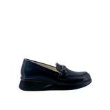 Albini 2630Z707 Hakiki Deri Kadın Loafer Ayakkabı - Siyah - 39