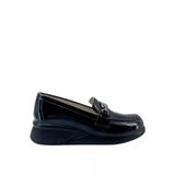 Albini 2630Z707r Rugan Deri Kadın Loafer Siyah 40