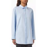 Albini Shirt, Organik Supima Pamuklu Kadın Gömlek - Açık Mavi - 2XS