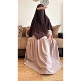 ALBİSE BUTİK Uzun Acı Kahve Sufle (KHİMAR)