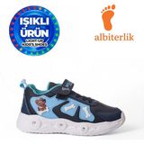 Albishoes Çocuk Sevimli Dost Köpek Figürlü Işıklı Mevsimlik Kışlık Çocuk Okul Sneaker Spor Ayakkabı - Lacivert