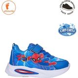 Albishoes Erkek Bebek Çocuk Yazlık Cırtlı Karakter Figürlü Hafif Rahat Taban Sneaker Spor Ayakkabı - Saks